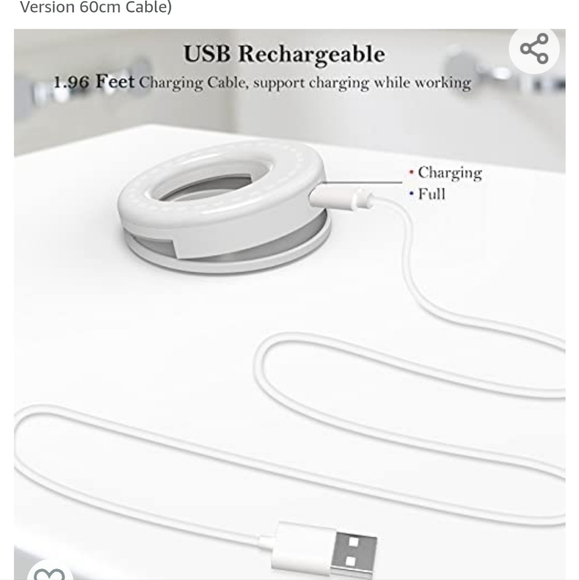 QIAYA SELFIE RING LIGHT•CLIPS TO YOUR PHONE, COMPUTER, OR TABLET - Picture 5 of 12